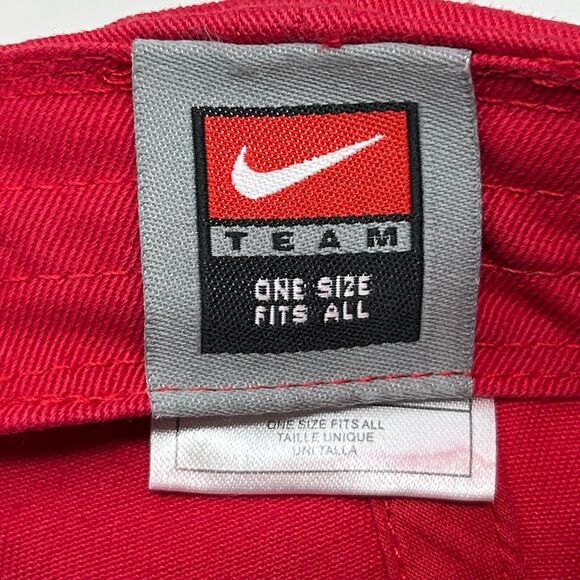 Vintage Las Vegas Cleveland Gladiators Dad Hat Baseball Cap Nike Strapback Red - Picture 8 of 10